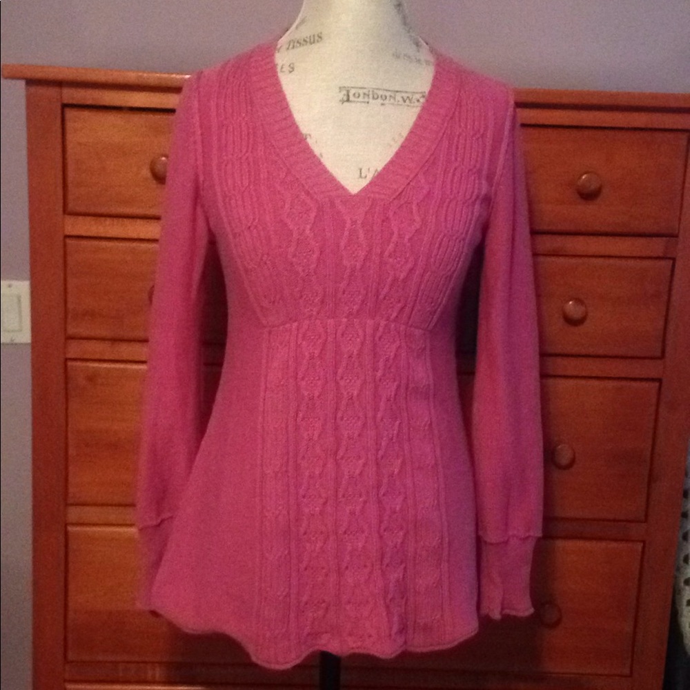 Calvin Klein Jeans Sz M dusty rose cotton sweater